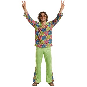Disfraz hombre de hippie flower