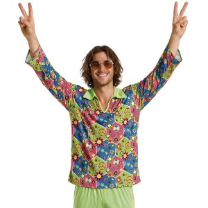 Disfraz hombre de hippie flower