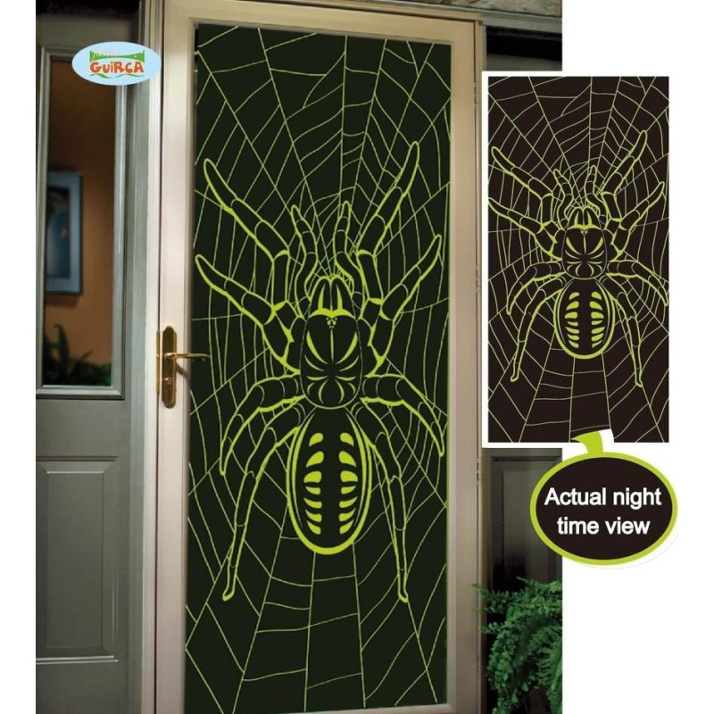 cubrepuertas araña fluor.75x150 cms