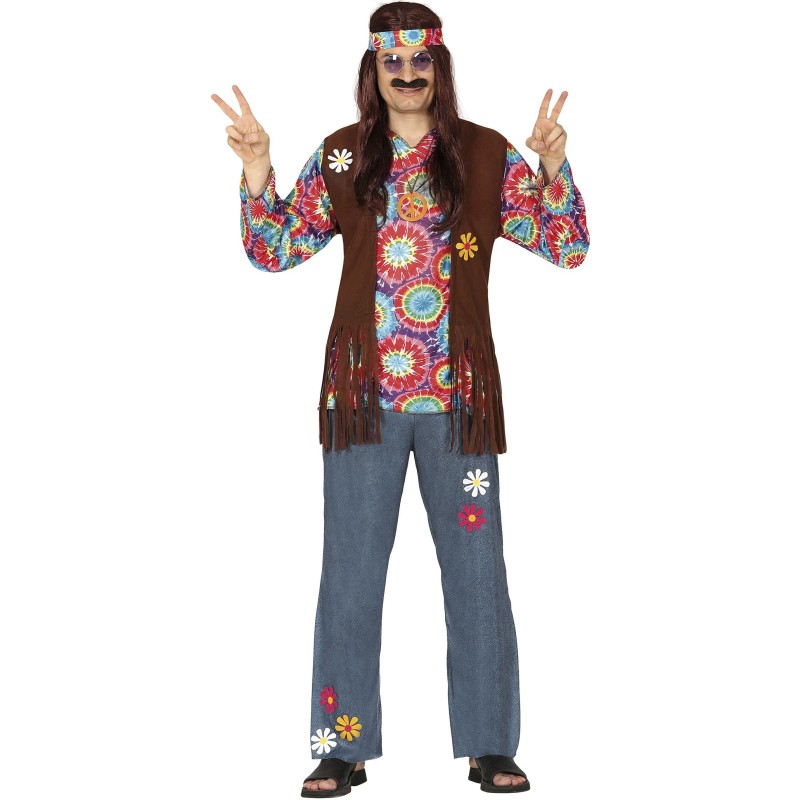 Disfraz hombre de hippie