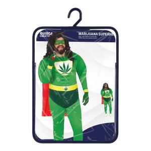 Disfraz hombre de Superheroe marihuana