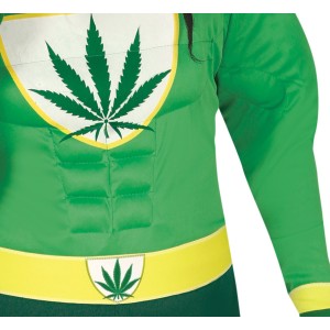 Disfraz hombre de Superheroe marihuana