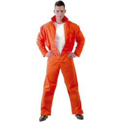 Disfraz hombre preso naranja