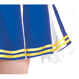 Disfraz adolescente animadora azul