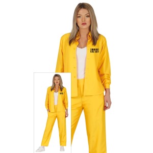 Disfraz mujer presa amarillas