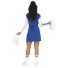 Disfraz mujer de animadora azul