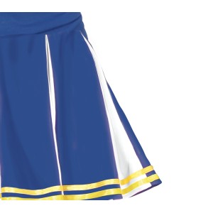Disfraz mujer de animadora azul