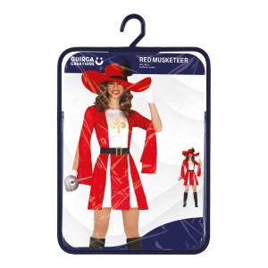Disfraz mujer de mosquetera roja