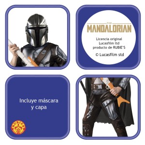 Disfraz niño Mandalorian Deluxe Inf