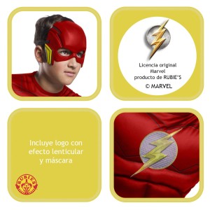 Disfraz niño Flash Black Line Deluxe Inf