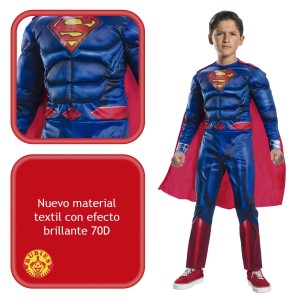 Disfraz  niño Superman Black Line Deluxe