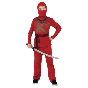 Disfraz niño de ninja rojo
