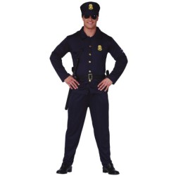 disfraz hombre policia azul