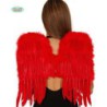 alas plumas rojas 50cms.