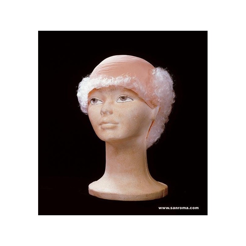 calva con pelo blanco