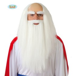 peluca y barba druida
