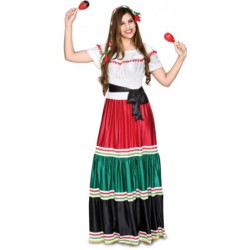 Disfraz mujer Mejicana euro carnavales