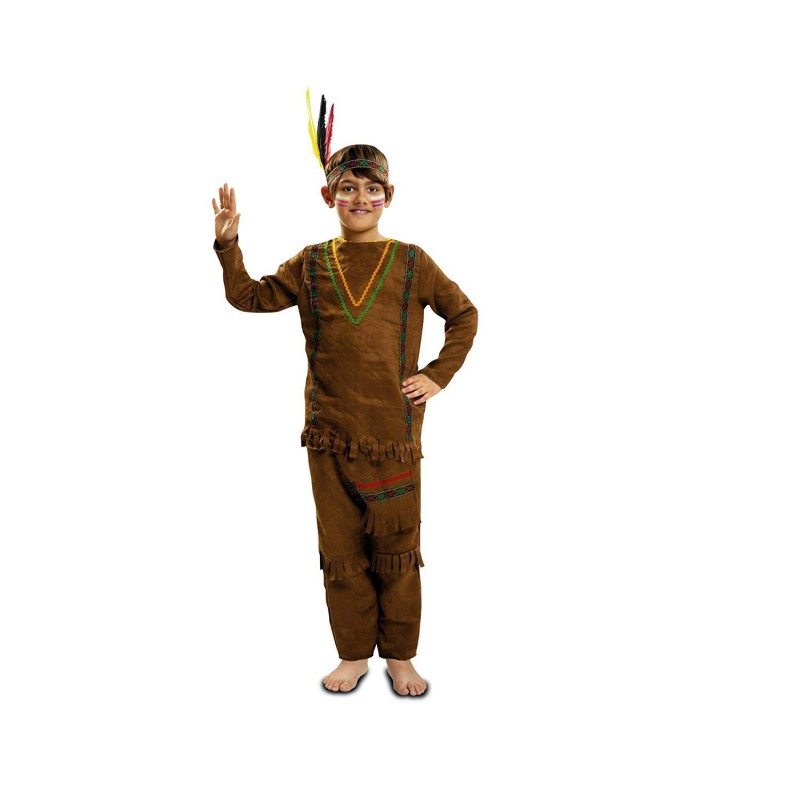 disfraz niño indio con pantalon