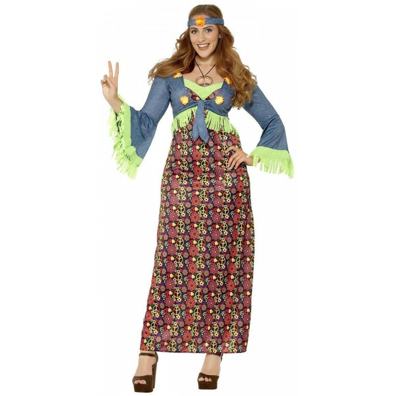 disfraz mujer Curves Hippie