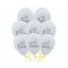 globos blancos mi bautizo