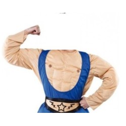 disfraz hombre camisa musculos