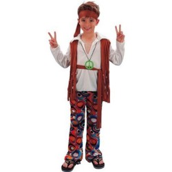 disfraz niño hippie