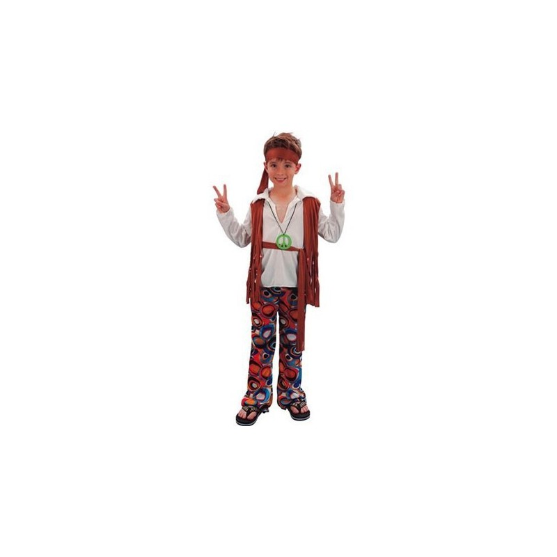 disfraz niño hippie