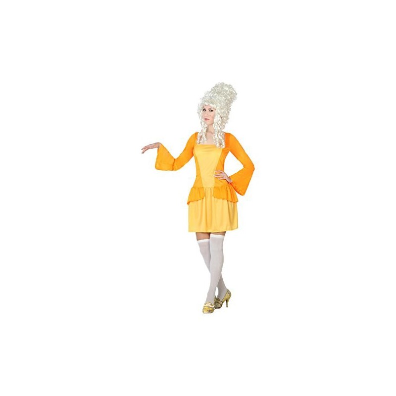 disfraz mujer cortesana amarillo