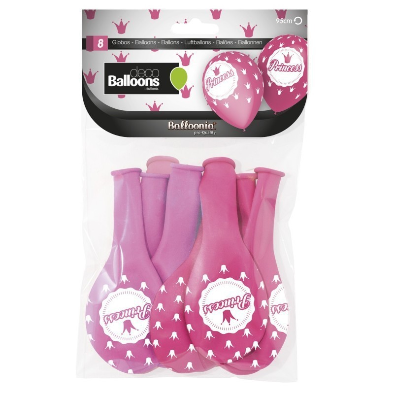 Bolsa 8 globos 95 cm princesa