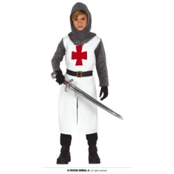Disfraz niño de templario blanco