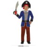 Disfraz niño de pirata azul