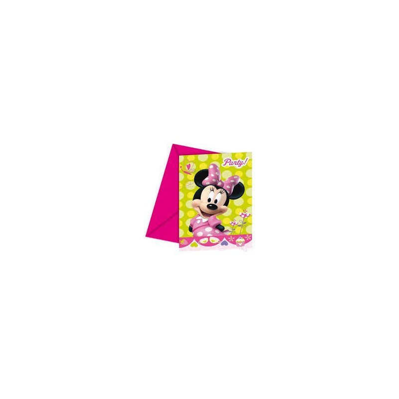 bolsa 6 invitaciones minnie