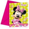 bolsa 6 invitaciones minnie