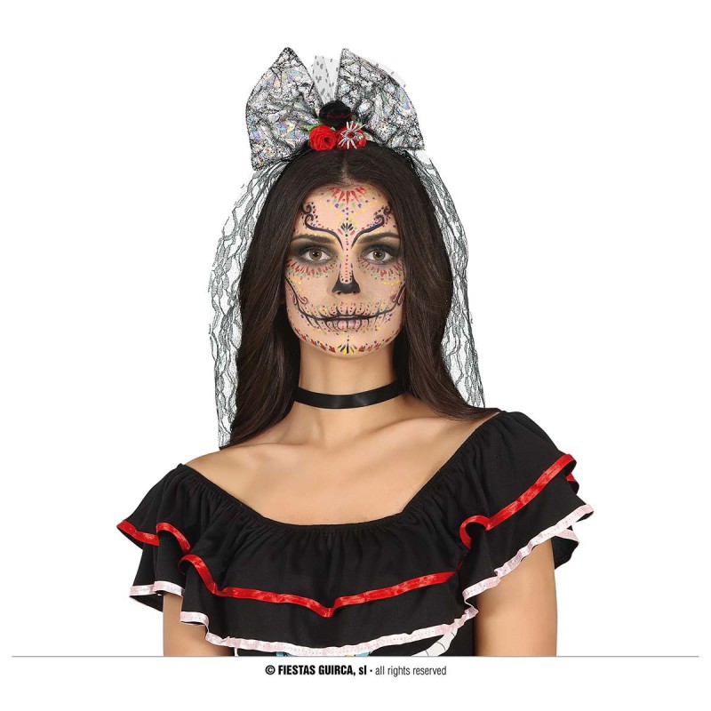 Diadema lazo con velo