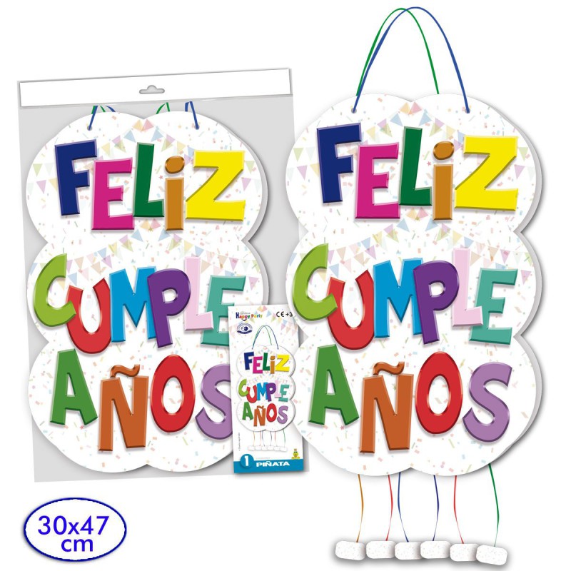 PIÑATA FELIZ CUMPLEAÑOS
