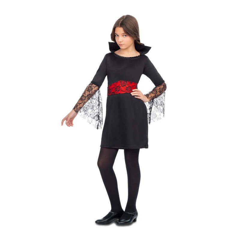 Disfraz niña vampiresa de encaje