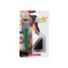 set pinceles con esponjas