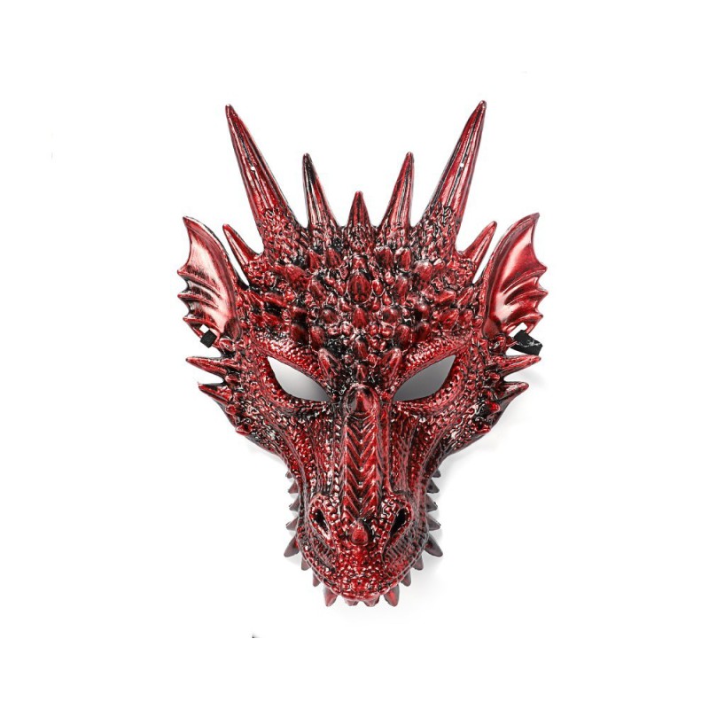 Mascara dragon rojo