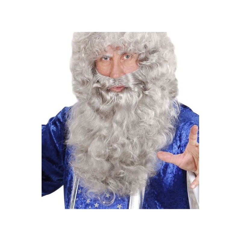 barba rizada gris