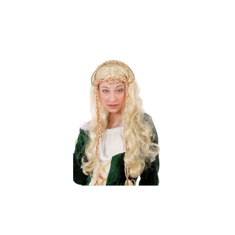 peluca medieval rubia