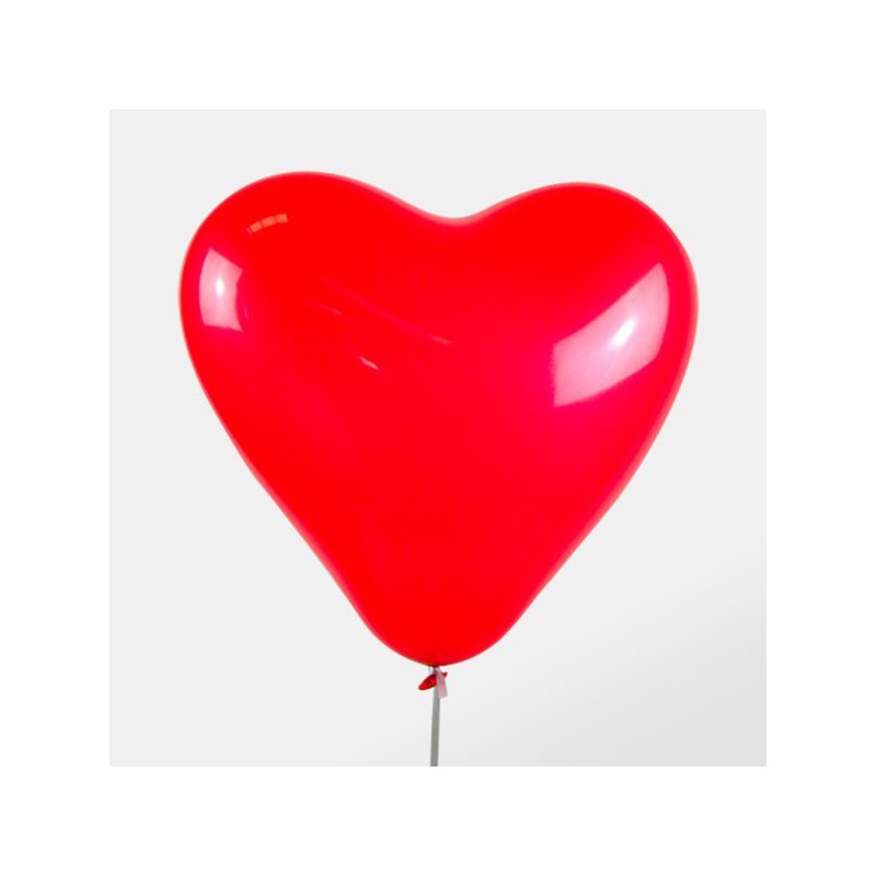 globo corazon rojo 16 pulgadas latex