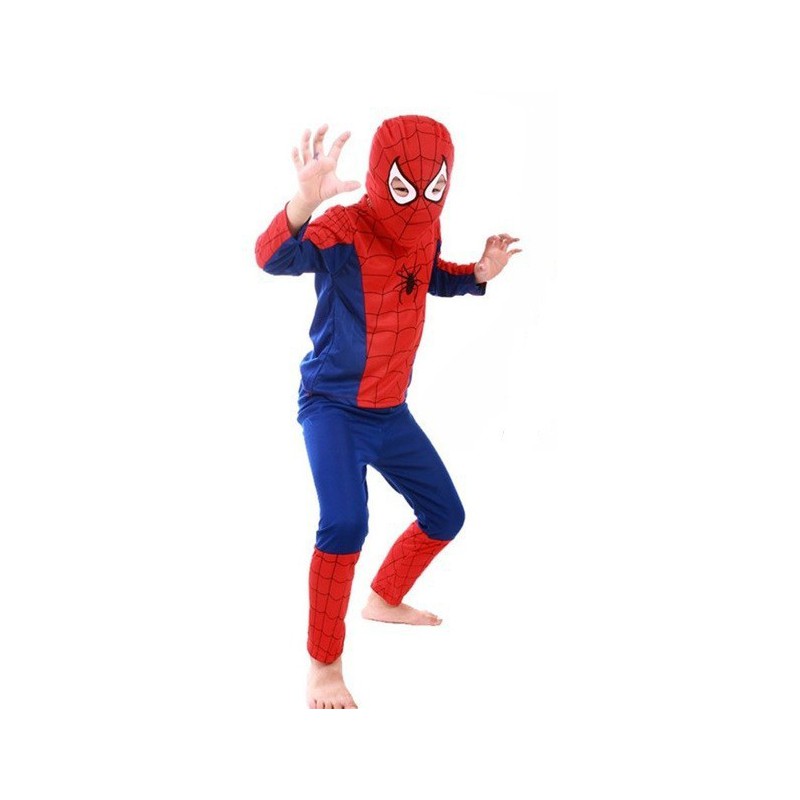 disfraz niño spiderman camisa y pantalon