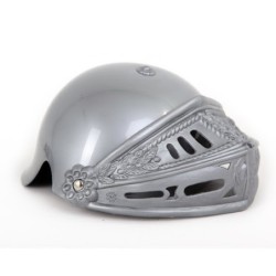 casco con celada gris