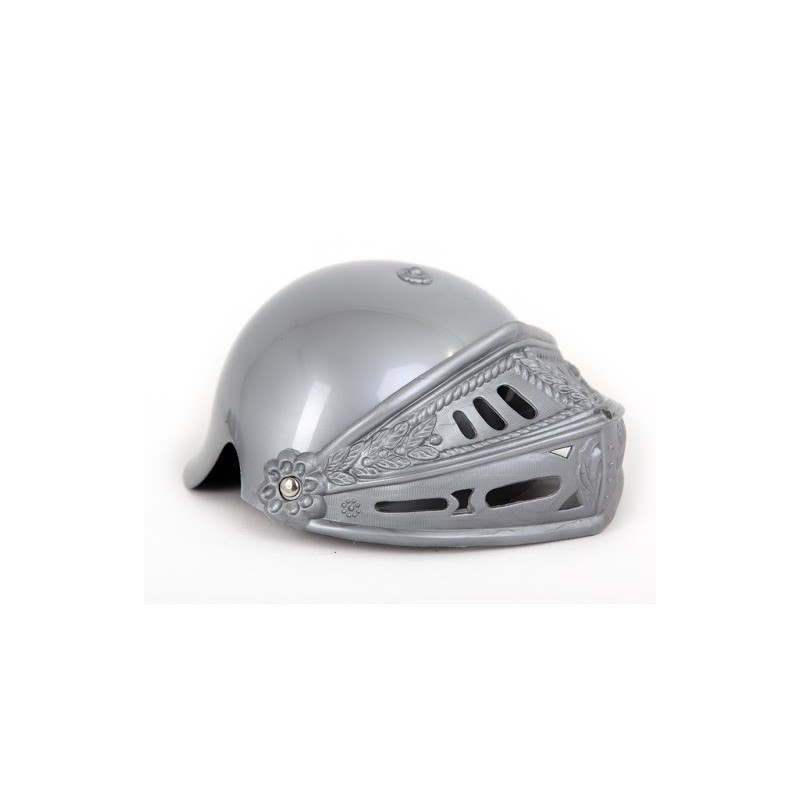 casco con celada gris