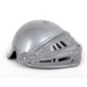 casco con celada gris