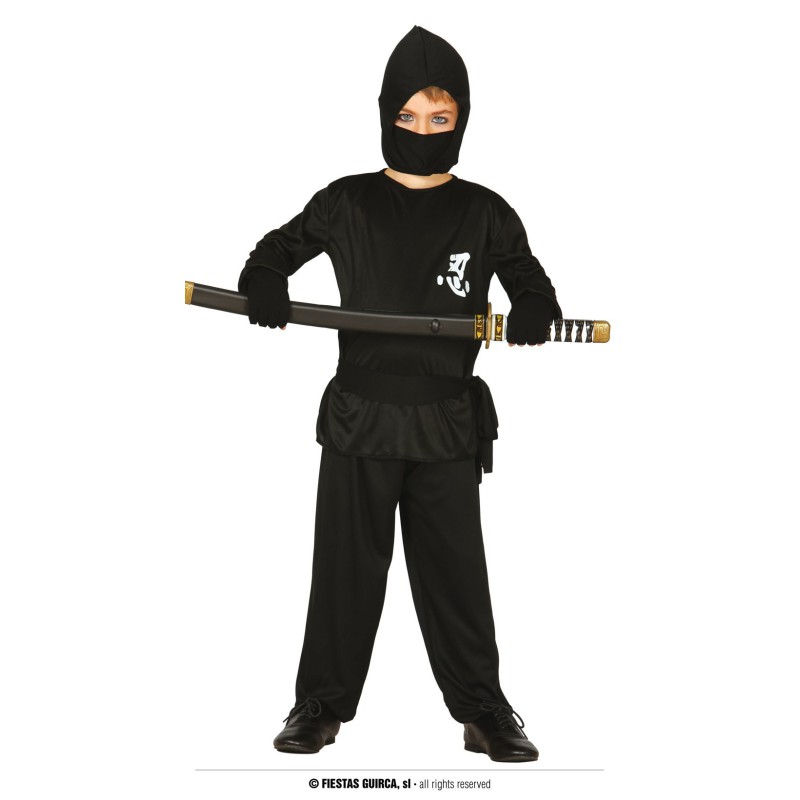 Disfraz niño ninja negro