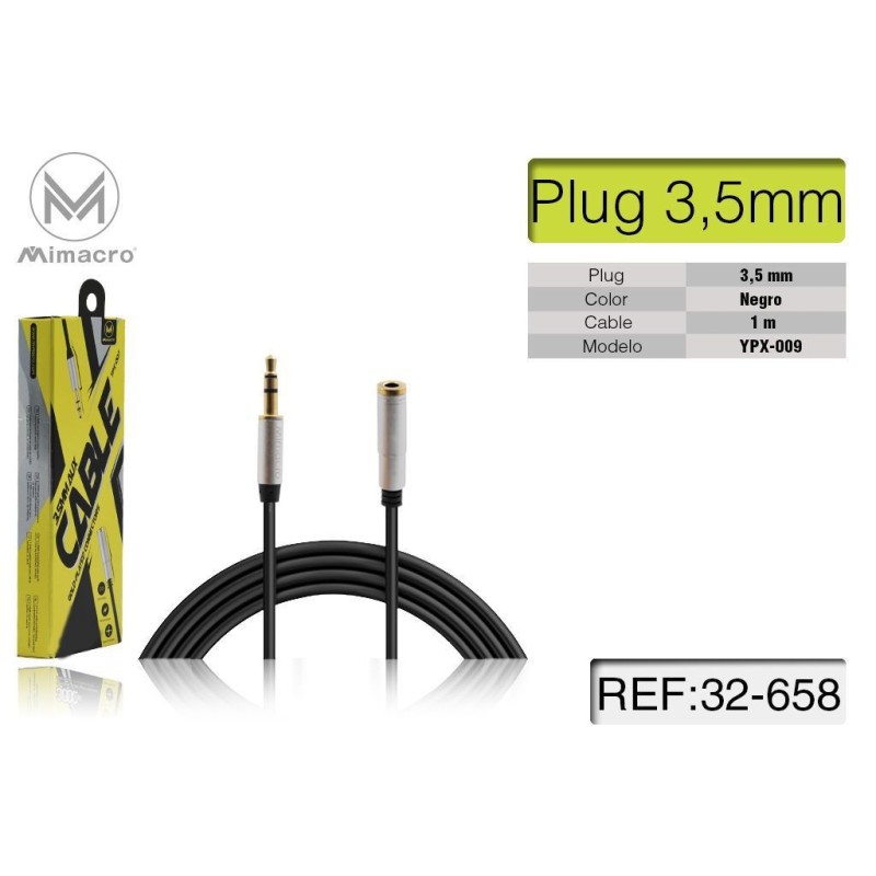 cable audio ypx-0009/1m/negro