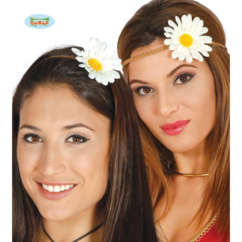 diadema flor hippie