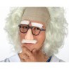 Gafas con nariz y bigote blanco