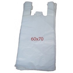 pack 100 bolsa camiseta 60x70 blanco